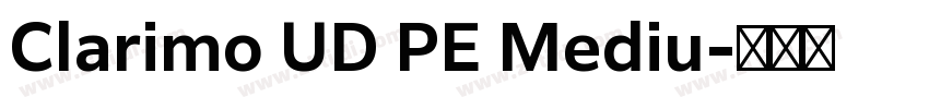 Clarimo UD PE Mediu字体转换